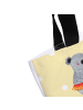 Mr. & Mrs. Panda Tote Bag Damen Koala Familie mit Spruch in Gelb Pastell