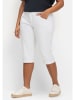 sheego Caprijeans in white Denim