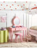 Beliani 2-tlg Kinderschminktisch mit Hocker MARGIE in Rosa