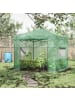 Outsunny Foliengewächshaus 238L x 178B x 240H cm Grün
