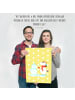 Mr. & Mrs. Panda Poster Einhorn Schneemann ohne Spruch in Gelb Pastell