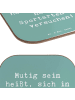 Mr. & Mrs. Panda Untersetzer Glas Spruch Neue Sportart versuchen... in Meeresbrise