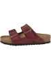 Birkenstock Sandale Arizona Veloursleder normal in bordeaux
