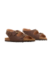 Divine Factory Leder-Pantoletten Noga Mistral BS Edge Braun