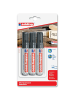 edding Permanentmarker edding 500 schwarz Packung mit 3 Stück Blister