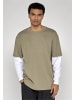 Urban Classics Long Sleef in paleolive/white