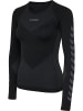 Hummel T-Shirt L/S Hmlfirst Seamless Jersey L/S Woman in BLACK