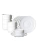 Ritzenhoff & Breker 6er Set Kaffeetassen mit Untertassen Bianco in Weiß 190 ml