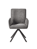 home24 Drehbarer Armlehnenstuhl Malhau in Anthrazit