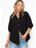 SASSYCLASSY Musselin Blusen Set in Schwarz-Hellbeige