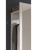 Inn.Furn Kompaktgarderobe weiß, Eiche Nox, Garderobe mit Spiegel 45 x 190 cm