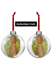 Mr. & Mrs. Panda Weihnachtsbaum Anhänger Hund Blume Design ohne ... in Weiß