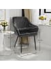SONGMICS Esszimmerstuhl Tyra in Schwarz - (B)62.5 x (H)85 x (T)60 cm
