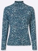 WITT WEIDEN Stehkragen-Shirt in marine-topas-bedruckt