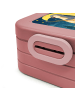 Mr. & Mrs. Panda Bento Box Pinguin Mond Design mit Spruch in Rot Pastell