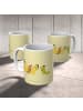 Mr. & Mrs. Panda Camping Tasse Raupe Schmetterling ohne Spruch in Gelb Pastell