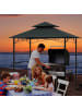 COSTWAY Grillpavillon Garten 240 x 151 x 255 cm in Grau