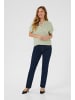 Kaffe Kurzarm-Bluse KAano Regular fit in Oli Green / Chalk Print