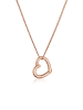 Elli DIAMONDS  Halskette 925 Sterling Silber Herz in Rosegold