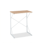 relaxdays Schreibtisch in Weiß/ Braun - (B)60 x (H)75 x (T)40 cm