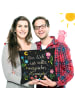 Mr. & Mrs. Panda Kissen Magische Welt mit Spruch in Bunt