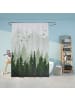 relaxdays Duschvorhang "Tannenwald" in Mehrfarbig - 180x200 cm