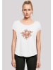F4NT4STIC Long Cut T-Shirt Betty Boop Lil Angel Tattoo in weiß