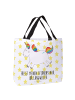 Mr. & Mrs. Panda Strandtasche Einhorn Happy mit Spruch in Weiß