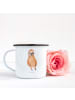 Mr. & Mrs. Panda Tasse Faultier Zufrieden ohne Spruch in Weiß