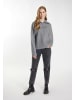 DreiMaster Damen Rippstrick Troyer in Grau Melange