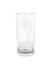 Mr. & Mrs. Panda Lieblingsglas Blume Mohnblume mit Spruch in Transparent