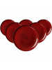 Ritzenhoff & Breker 6er Set Speiseteller Gambia in Rot ø 27,5 cm in rot