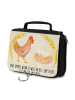 Mr. & Mrs. Panda Kulturtasche Huhn Stolz mit Spruch in Vintage