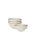 Villeroy & Boch 4er Set Schälchen Ivoire in ø 11 cm in weiß-gold