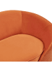 Beliani 3-Sitzer Sofa SAVAR in Orange/Schwarz - (W) 183 x (H) 75 x (L) 85 cm