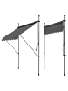 pro.tec Klemmmarkise Stem in Grau (B)400cm