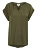 SAINT TROPEZ Ärmellose Bluse P1326, Classic fit in Army Green