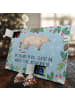 Mr. & Mrs. Panda Adventskalender Nasenbär mit Spruch in Eisblau