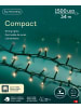 LUMINEO Lichterkette COMPACT 1500 LED 34 m, grünes Kabel in warm weiß