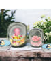 Mr. & Mrs. Panda Bonbonglas Pinguin Blumen ohne Spruch in Eisblau