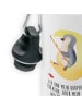 Mr. & Mrs. Panda Kindertrinkflasche Pinguin Mond mit Spruch in Weiß