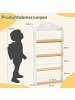 COSTWAY Bücherregal Kinder in Hausform 61 x 15 x 130 cm in Weiß