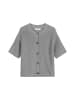 Marc O'Polo Kurzarm-Cardigan loose in grey granite melange