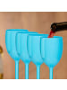 relaxdays 12 x Weingläser in Türkis - 250 ml