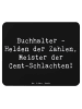 Mr. & Mrs. Panda Mouse Pad Spruch Buchhalter Helden mit Spruch in Schwarz