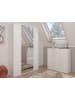 Inn.Furn Kommode weiß Hochglanz 30 cm, Flurkommode Türanschlag wechselbar