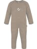 Normani Outdoor Sports 2er Pack Baby Merino Strampler Waverly in Anthrazit/Beige