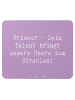 Mr. & Mrs. Panda Mauspad Spruch Friseur Talent mit Spruch in Lavendeltraum