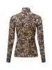 MARC CAIN COLLECTIONS Langarmshirt in beige schwarz