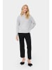 SAINT TROPEZ Strickpullover HayaSZ in Pearl Grey Mel